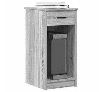 vidaXL Support de tour d'ordinateur avec tiroir Chêne fumé 35x45x77 cm