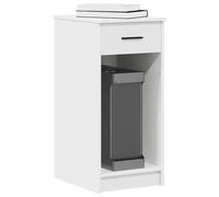 vidaXL Support de tour d'ordinateur avec tiroir blanc 35x45x77 cm 858740