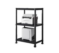 Support De Tour D'ordinateur, Support De Stockage À 2 Niveaux, Support PC Avec Roues Verrouillables, S'applique Au Bureau, À La Chambre À Coucher, Au Café Internet, Peut Supporter 35 Kg(35x40x80)