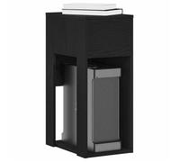 Support de tour d'ordinateur - vidaXL - Tiroir - Noir - 30x44x74 cm