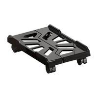 Support de tour pour PC - Réglable sous le bureau - Support CPU avec des magiciens roulants - Design aéré pour la dissipation de la chaleur - Base mobile durable - Idéal pour les joueurs, les