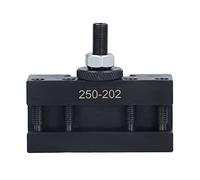 Support de tournage compatible avec les poteaux à outils de la série BXA - Modèle 250 - 202 Porte-outils de tour en acier rapide avec fente en forme de V pour forets carrés de
