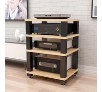 Support de tourne-disque, console multimédia en métal avec séparateurs pour rangement de vinyle, meuble TV d'angle compact pour salon et chambre à coucher