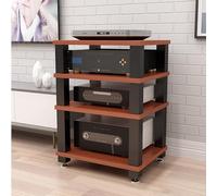 Support de tourne-disque, console multimédia en métal avec séparateurs pour rangement de vinyle, meuble TV d'angle compact pour salon et chambre à coucher
