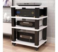 Support de tourne-disque en métal avec séparateurs, support TV d'angle pour rangement de plateau tournant dans le salon, la chambre à coucher