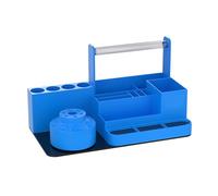 Support de tournevis magnétique - Support d'outils de bureau, base rotative à 360 degrés, construction ABS, organisateur multi-compartiments | Stockage des pilotes hexagonaux, tri sur établi,