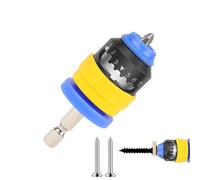 Support de tournevis réglable - Guide d'embout de 68 mm - Contrôle de profondeur en acier ABS + 40CR - Système de positionnement magnétique avec réglage à plusieurs niveaux - Adaptateur hexagonal