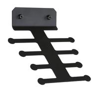 Support de traction - Étagère de rangement pour bande de résistance - Organiseur de fitness en acier noir - Outil d'arrangement de fitness sans enchevêtrement - Support de suspension antidérapant