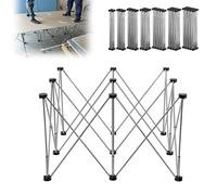 Support de travail pliable portable avec sac de rangement, aucun assemblage nécessaire, établi multifonction pour couper et pique-nique, 12 pieds robustes, léger et facile à transporter