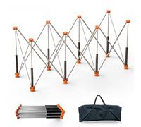 Support de travail pliable portable robuste avec sac de rangement - Support polyvalent pour garage, atelier et utilisation en extérieur - Pas de montage nécessaire, 10 pieds pour plus de stabilité