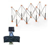 Support de travail portable robuste et pliable pour garage et construction Support en acier Chevalet de sciage Pas de montage nécessaire Idéal pour les projets de menuiserie et de bricolage