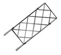 Support de Treillis de Jardin Pliable en Fer pour Plantes Grimpantes | Noir, Installation Pratique et Réutilisable, pour Jardin et Murs, Soutien Solide, Gain de Place