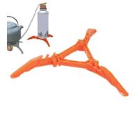Support de trépied de camping, support pour bidon de gaz, stable, flexible | Support robuste pour cartouche de four, repose-pieds pour randonnée, camping, randonnée,