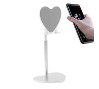 Support de trépied de téléphone portable, support de tablette pour le bureau | Support de téléphone portable réglable en forme de cœur en métal pour bureau | Support extensible pour tablette de