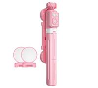 Support de trépied de téléphone : support de selfie en métal, télécommande portable, trépied extensible extra long avec fonction de lumière LED, trépied d'obturateur sans fil pour photos vidéo en