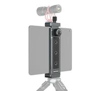 Support de trépied pour tablette en aluminium - Support universel réglable avec vis 1/4", compatible avec iPad de 4,7" à 12,9", Surface, Galaxy Tab et plus encore - Support de tablette robuste pour