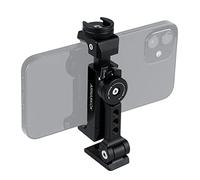 Support de trépied pour téléphone en métal + Sabot Froid Rotatif à 360 degrés - Angle d'inclinaison et de Rotation - Compatible avec iPhone11 12 13 14 15pro Max, Support de Smartphone,