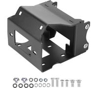 Support de treuil VEVOR ATV, capacité 907-1633 kg, plaque de montage de treuil de remorque pour Polaris Sportsman 2009 et modèles plus récents, avec 2 trous de fixation, acier revêtu par poudre, noir
