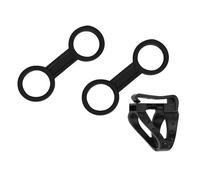 Support de tuba en caoutchouc + 1 support de Clip détachable en plastique pour la plongée sous-marine, Kit de pièces de rechange et d'accessoires, 2 pièces