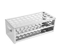 Support de tube à essai de grande capacité de 40 trous pour laboratoire de chimie Support de tube à essai en acier inoxydable 304 (18,5 * 40 mm)