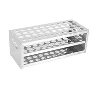 Support de tube à essai de grande capacité de 40 trous pour laboratoire de chimie Support de tube à essai en acier inoxydable 304 (15,5 * 40 mm)