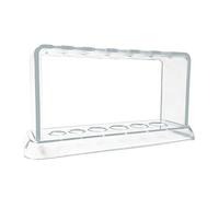 Support de Tube à Essai Transparent en Plastique 6 Trous Support de Tube à Essai de Laboratoire éTagèRe éQuipement de Laboratoire D'Approvisionnement Scolaire 16.7X8X3 Cm