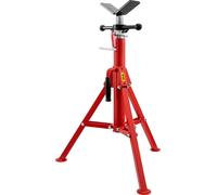 Support de tube à tête en V VEVOR, capacité 1/8"-12", hauteur réglable 28"-52", support de levage de tube 2500 lb. Capacité de charge, support de tube pliable portable, boîtier en acier au carbone, pl