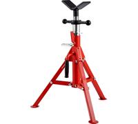 Support de tube Acier au carbone Support de tube Tête en V Charge max. Capacité de charge 1134 kg Support de tube Réglable en hauteur de 61 à 107 cm Pieds rabattables pour le transport Idéal pour les