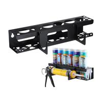 Support De Tube De Calfeutrage - Support Mural Cartouche Silicone Utilitaire, Porte-Embout Adhésif Mural, Porte-Embout Adhésif, Peut Contenir 6 Tubes De Calfeutrage De Mastic Pour Atelier, Garage