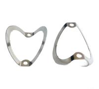 Support de tube en métal pour tubes sous vide KT88 6550 EL34 - Pince de fixation audio avec espacement des trous de 38,3 mm pour projets de bricolage Argent 1 pièce (R-8)
