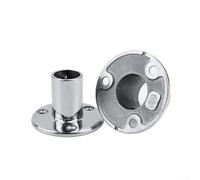 Support de tube rond en acier inoxydable 316 de qualité marine pour une installation stable de pont de yacht, prend en charge des tubes de 22 mm à 38 mm, moulage de silice de précision avec plusieurs