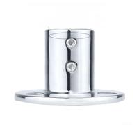 Support de tube rond en acier inoxydable 316 pour rampe de yacht marine, collier de serrage de 22 mm à 38 mm avec finition polie miroir, support de support coudé de 30 à 90 degrés en couleur argent