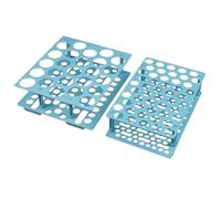 Support de tubes à centrifuger en plastique | Bleu 25/50 trous : tubes à essai d'organisation de laboratoire