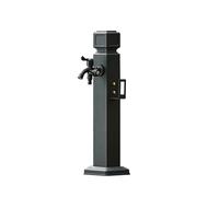 Support de tuyau autoportant avec crochet pour pistolet pulvérisateur, poteau de robinet extérieur antigel pour l'irrigation et le lavage du jardin