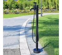 Support de tuyau autoportant en acier inoxydable pour robinet de jardin et tuyau d'arrosage Design vertical résistant à la rouille pour un accès et une niisation faciles