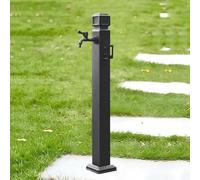 support de tuyau， Colonne d'eau carrée verticale antigel for jardin, support de tuyau autoportant avec robinet verrouillable(Height: 95cm/37.4in)