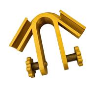 Support de tuyau d'arrosage de jardin, jaune | Support de serrage pour seau sans outil avec poignée à vis manuelle pour travaux de remplissage, entretien de bassin