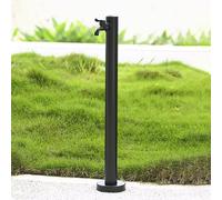 Support de tuyau d'arrosage d'extérieur avec robinet, colonne décorative montée au sol pour une distribution et une installation faciles de l'eau