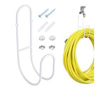 Support de tuyau d'arrosage, organisateur de rangement mural, support de tuyau d'arrosage extérieur, pour garage, jardin, cour, clôture, maison, piscine, rallonges de tuyau