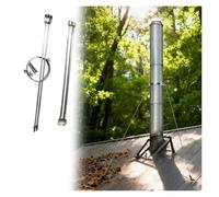 Support de Tuyau de Cheminée Kit de support de cheminée de toit allongé, support de montage de tuyau de poêle robuste, support de sécurité d'aération((7.9")20cm)