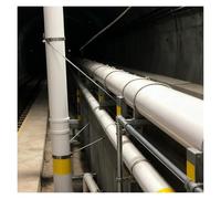 Support de Tuyau de Cheminée Support de conduit de ventilation, support de tuyau de cheminée de toit en acier inoxydable, tuyau de poêle robuste, résistant au vent et à la neige((4.3")11cm)