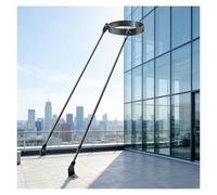 Support de Tuyau de Cheminée Support de support de toit de tuyau de poêle de cheminée étendu, support de tuyau de cheminée de tuyau de poêle en acier inoxydable(Φ140mm(5.5"))