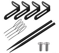 Support de tuyau de descente réglable avec sangle de sécurité pour la résistance au vent, convient pour le drainage des camping-cars, les tuyaux d'arrosage et les applications domestiques côtières (2)