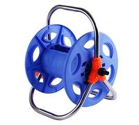 Support de tuyau de dévidoir, chariot d'enroulement de tuyau portable résistant de 20 m G1/2 capacité de 20 m G1/2, support de support de tuyau durable pour terrasse de jardin pour lavage de voiture