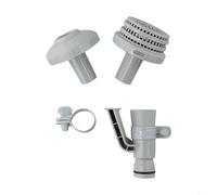 Support de tuyau de filtre de piscine de 1 buse de 63,5 cm compatible avec les piscines hors sol Intex 25022E, empêche l'entrée des débris