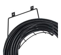 Support de tuyau de jardin - 23,5 x 13,5 x 15,5 cm Hosis Support mural | Étagère d'organisateur robuste | Garantie de stockage des tuyaux de jardin A Prue