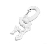 Support de tuyau de plongée avec clip rotatif pour jauges de régulateur, matériau PP résistant à l'usure pour organisateur BCD pour tuyaux basse pression, noir (blanc)