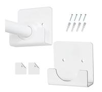 Support de tuyau de -robe en acrylique - Collier de serrage à coller, fixation de douche transparente | Support mural sans perçage avec forte adhérence, support de tube invisible pour penderie de