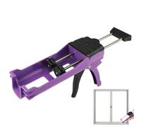 Support de tuyau d'étanchéité - Outil d'étanchéité manuel - Design à double tube - Anti-fuite - Accessoire de construction léger - Applicateur de joint pour la réparation professionnelle du