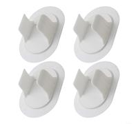 Support de Tuyau d'Évacuation Lave-linge x4 - Attache Murale Trou pour Tubes 3-3.8cm - Fixation Plastique